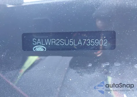 2020 Land Rover Range Rover Sport Hse Mhev z USA, uszkodzony, nr VIN SALWR2SU5LA735902